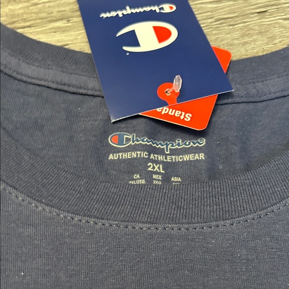 Champion Men's Short Sleeve Tee in Deep Blue - Picture 2 of 4